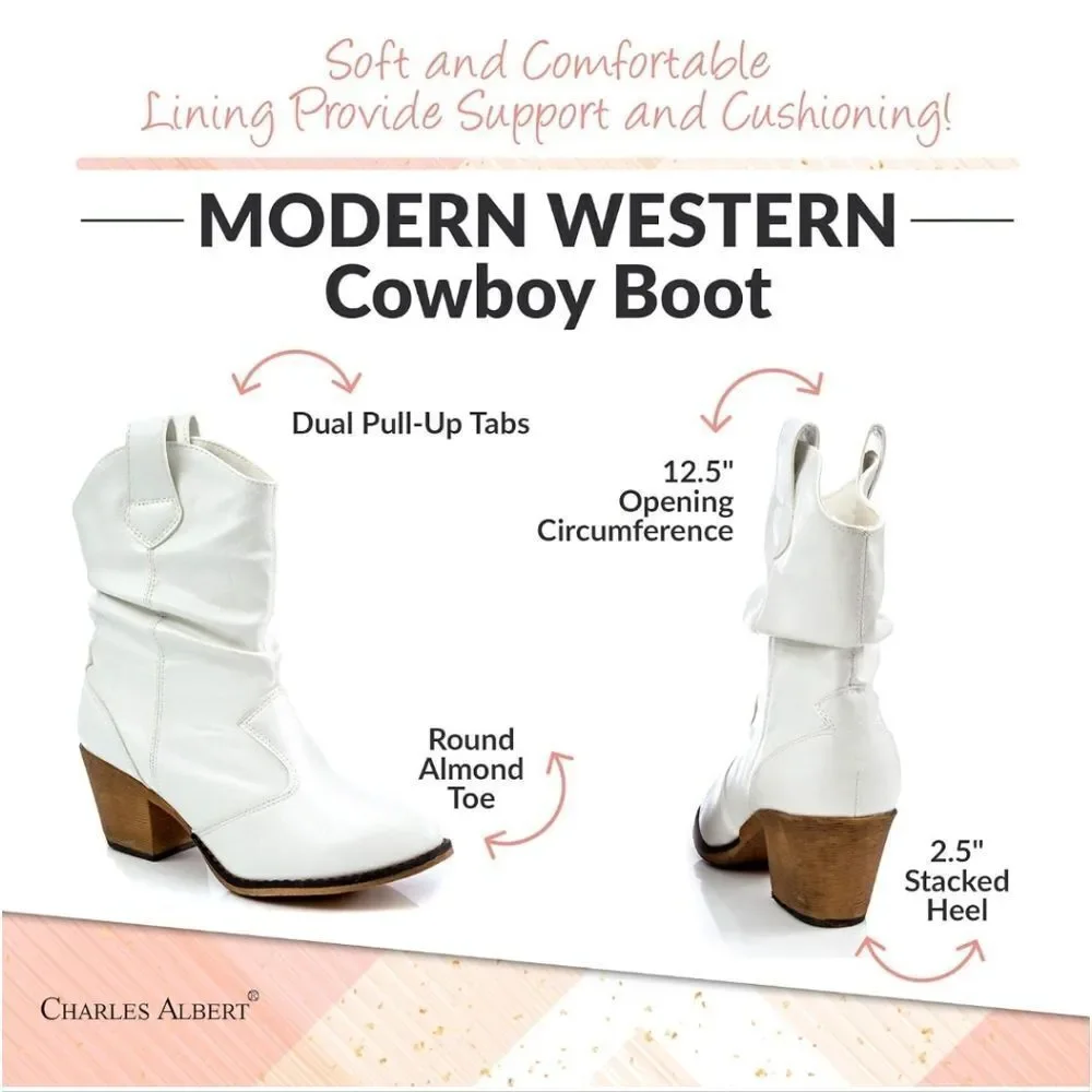 BRAND NEW CHARLES ALBERT MODERN WESTERN COWBOY DISTRESSED BOOT - Picture 11 of 16